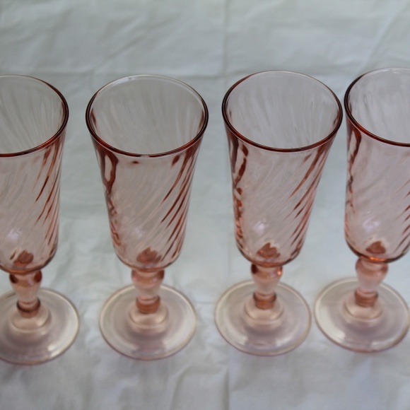 Vintage soft pink glasses made in France - Picture 7 of 11
